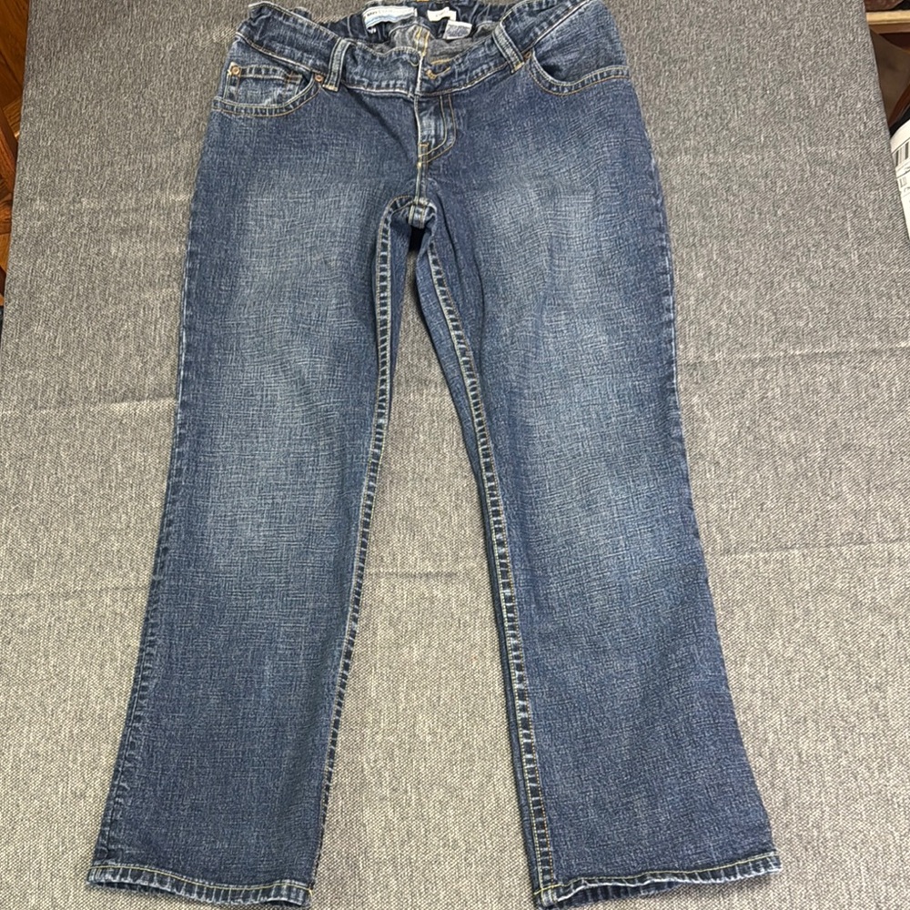 Old Navy Maternity Blue Straight Leg Stretch Jeans Classic Style
